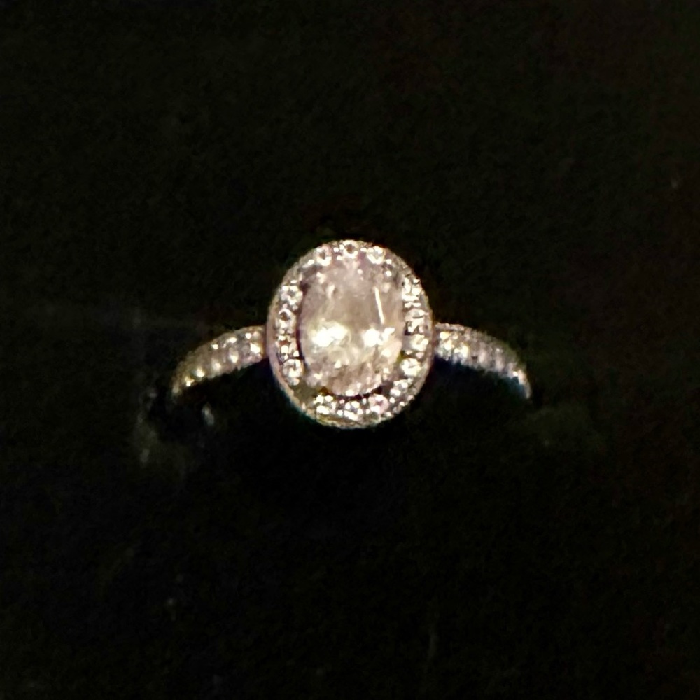 Pandora sterling silver sparkler ring. Size 5.
